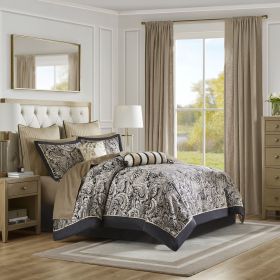 12 Piece Comforter Set with Cotton Bed Sheets
